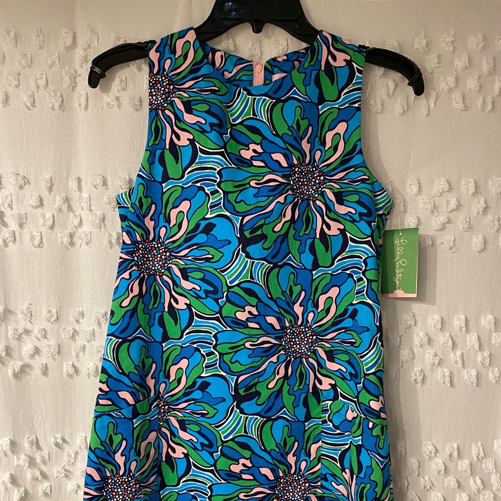Lilly Pulitzer NWT girls floral shift dress sz 14